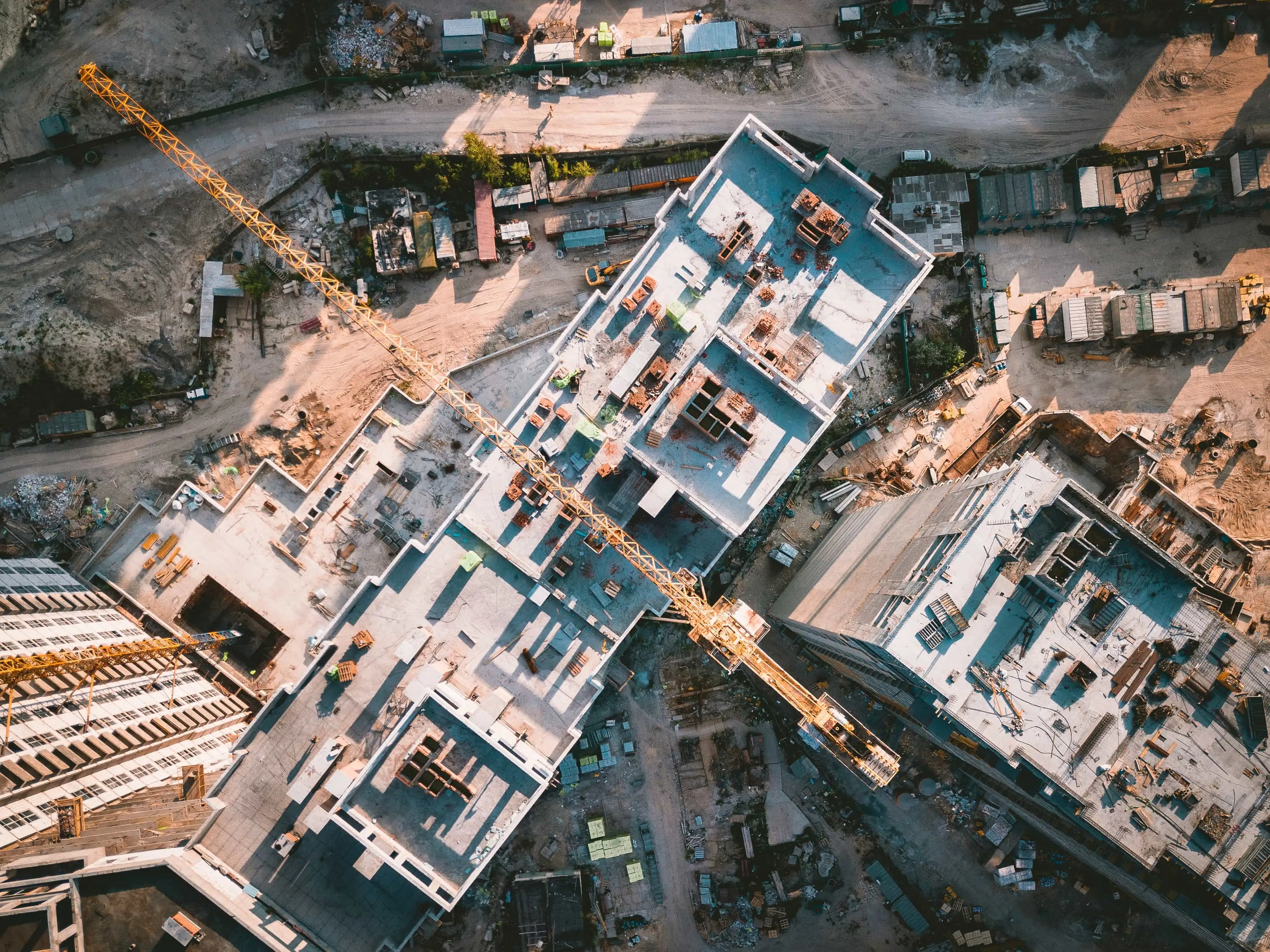 Construction site from above to represent continuous improvement